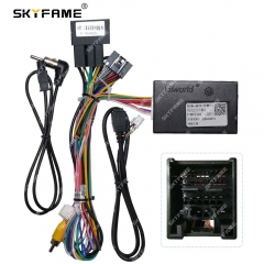 SKYFAME Car 16pin Wiring Harness Adapter Canbus Box Decoder Android Radio Power Cable  For Ford Focus