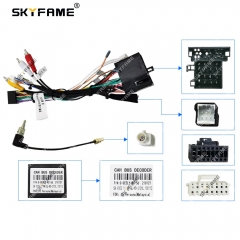 SKYFAME Car 16pin Wiring Harness Adapter Canbus Box Decoder For Proton 2015 Android Radio Power Cable G-GEELY-RZ-56 RZC
