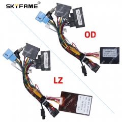 SKYFAME Car 16pin Wiring Harness Adapter Canbus Box Decoder Android Radio Power Cable For BMW E39 E46 E53