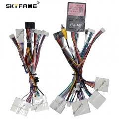 SKYFAME Car 16pin Wiring Harness Adapter Canbus Box Decoder For Renault Megane 4 Koleos Tesla Style Android Radio Power Cable