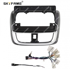 SKYFAME Car Frame Fascia Adapter For Toyota Vios Yaris L 2021 Android Radio Dash Fitting Panel Kit