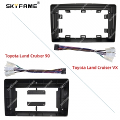 SKYFAME Car Frame Fascia Adapter Android Radio Dash Fitting Panel Kit For Toyota Land Cruiser 90 LC90 J95