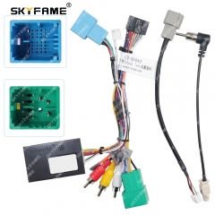 SKYFAME Car 16pin Wiring Harness Adapter Canbus Box Decoder For Fiat Strada Toro Android Radio Power Cable WC