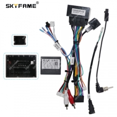 SKYFAME Car 16pin Wiring Harness Adapter Canbus Box Decoder For Chevrolet Malibu 2012-2014 Android Radio Power Cable GM-RZ-09