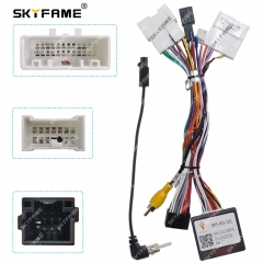 SKYFAME Car 16pin Wiring Harness Adapter Canbus Box Decoder For Renault Duster Dacia Kadjar Android Radio Power Cable RP5-RN-101