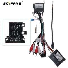 SKYFAME Car 16pin Wiring Harness Adapter Canbus Box Decoder Android Radio Power Cable For Fiat Doblo 500L Bravo FT05.20
