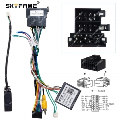 SKYFAME Car 16pin Wiring Harness Adapter Canbus Box Decoder Android Radio Power Cable For Beiqi Baic Senova X55 BAIC-RZ-03