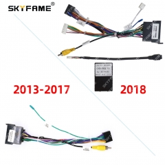 SKYFAME Car 16pin Wiring Harness Adapter Canbus Box Decoder For Baic Senova D70 Android Radio Power Cable OD-BQ-11