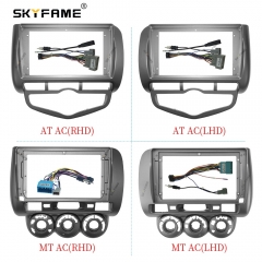 Skyfame Car Frame Fascia Adapter Android Radio Dash Fitting Panel Kit For Honda Fit Jazz City