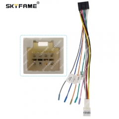 SKYFAME Car 16pin Wiring Harness Adapter For Geely Vision Yuanjing X1 2017 Android Radio Power Cable