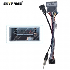 SKYFAME Car 16pin Wiring Harness Adapter  Android Radio Power CableFor Honda Freed FIT 2014