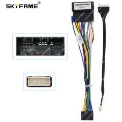 SKYFAME Car 16pin Wiring Harness Adapter Decoder Android Radio Power Cable For Dongnan Souast DX3