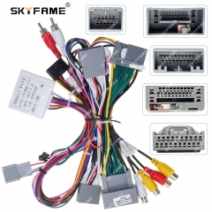 SKYFAME Car 16pin Wiring Harness Adapter Canbus Box Decoder For Accord 8 Android Radio Power Cable