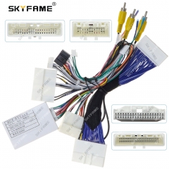 SKYFAME Car 16pin Wiring Harness Adapter Canbus Box Decoder For Infiniti QX60 Android Radio Power Cable