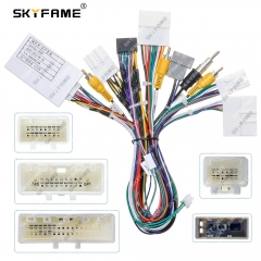 SKYFAME Car 16pin Wiring Harness Adapter Canbus Box Decoder For Nissan Pathfinder Android Radio Power Cable