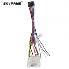 SKYFAME Car 16pin Wiring Harness Adapter For SGMW Wuling Hongguang 2010 Android Radio Power Cable