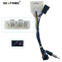 SKYFAME Car 16pin Wiring Harness Adapter Android Radio Power Cable For Isuzu Mairui D-MAX
