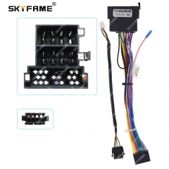 SKYFAME Car 16pin Wiring Harness Adapter For Geely Vision Yuanjing Jingang 2016 Android Radio Power Cable