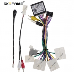 SKYFAME Car 16pin Wiring Harness Adapter Canbus Box Decoder For Nissan Navara NP300 Android Radio Power Cable DF-RZ-02