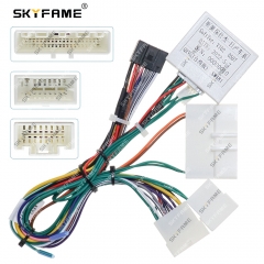 SKYFAME Car 16pin Wiring Harness Adapter Canbus Box Decoder For Nissan QRV Android Radio Power Cable