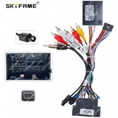 SKYFAME Car 16pin Wiring Harness Adapter Canbus Box Decoder For Fiat Egea Tipo 2016-2019 Android Radio Power Cable FT06.20