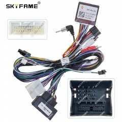 SKYFAME Car 16pin Wiring Harness Adapter Canbus Box Decoder For Megane 3 Android Radio Power Cable