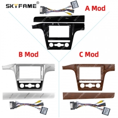 SKYFAME Car Frame Adapter Fascia Adapter Canbus Box Decoder  Android Radio Dash Fitting Panel For Volkswagen Passat B6