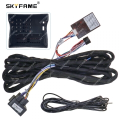 SKYFAME Car 16pin Wiring Harness Adapter Canbus Box Decoder Android Radio 6M Power Cable For Bmw E39 E53 X5 5 Series