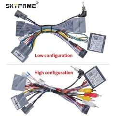 SKYFAME Car 16pin Wiring Harness Adapter Canbus Box Decoder For Honda Odyssey 2022 Android Radio Power Cable HD-RZ-01