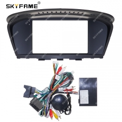 SKYFAME Car Frame Fascia Adapter Android Radio Dash Fitting Panel Kit For BMW E60 E61 E63 E90 E91 E92 M3  3 5 Series