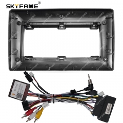 SKYFAME Car Frame Fascia Adapter Canbus Box For Fiat 500 Cabrio 500C 2015-2020 Android Radio Audio Dash Fitting Panel Kit