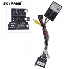 SKYFAME Car 16pin Wiring Harness Adapter Canbus Box Decoder For Baic BJ40 2010-2017 Android Radio Power Cable