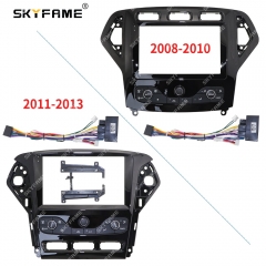 SKYFAME Car Frame Fascia Adapter Android Radio Dash Fitting Panel Kit For Ford Mondeo