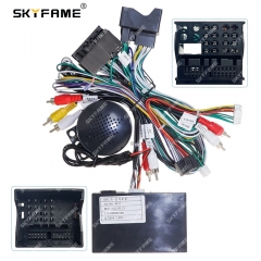 SKYFAME Car 16pin Wiring Harness Adapter Canbus Box Decoder For BMW E60 35 Series E61 E63 E90 E91 E92 Android Radio Power Cable
