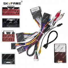 SKYFAME Car 16pin Wiring Harness Adapter Canbus Box Decoder For Land Rover Discovery 3 Android Radio Power Cable