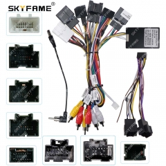 SKYFAME Car 16pin Wiring Harness Adapter Canbus Box Decoder Android Radio Power Cable For Chevrolet Captiva