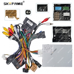 SKYFAME Car 16pin Wiring Harness Adapter Canbus Box Decoder Android Radio Power Cable For Audi Q3 Q5 A1 OD-AUDI-02