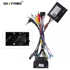 SKYFAME Car 16pin Wiring Harness Android Power Cable Adapter Canbus Box Decoder For Renegade Fiat 500X JP06.20