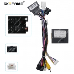 SKYFAME Car 16pin Wiring Harness Adapter Canbus Box Decoder Android Radio Power Cable For Lifan 820 720 OD-LF-03 RZ-LF02