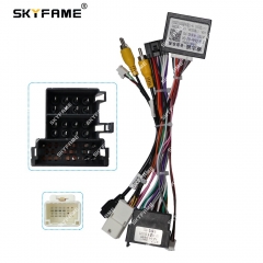 SKYFAME Car 16Pin Stereo Wiring Harness Power Cable With Canbus Box Decoder For Changan Chana CS75 2013-2016 ChAn-RZ-04