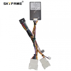 SKYFAME 16Pin Car Wiring Harness Adapter Canbus Box Decoder For Mitsubishi Pajero V97 V73 V60 V29 Outlander Android Power Cable