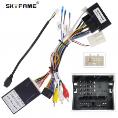 SKYFAME 16Pin Car Wiring Harness Adapter With Canbus Box Decoder For Trumpchi GAC GS7 GS8 GM8 Android Radio Power Cable