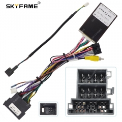 SKYFAME 16Pin Car Wiring Harness Adapter With Canbus Box Decoder For Baojun RS-3 RS3  Android Radio Power Cable