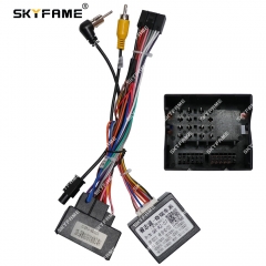 SKYFAME Car Wiring Harness Adapter With Canbus Box Decoder For Chery Tiggo 7 Arrizo 5 EX 5X GX Android Power Cable QR-RZ-07