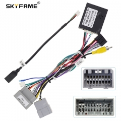 SKYFAME 16Pin Car Wiring Harness Adapter With Canbus Box Decoder For Dongnan Soueast DX5 2019  Android Radio Power Cable