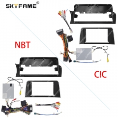 SKYFAME Car Frame Fascia Adapter Canbus Box Decoder For BMW X3 X4 F25 F26 Android Radio Audio Dash Fitting Panel Kit