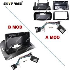 SKYFAME Car Frame Fascia Adapter Canbus Box Decoder Android Radio Audio Dash Fitting Panel Kit For Renault Kangoo