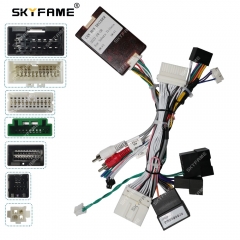SKYFAME 16Pin Car Wiring Harness Adapter With Canbus Box Decoder  Android Radio Power Cable For Subaru Tribeca