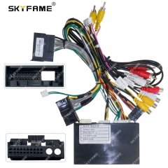 SKYFAME Car 16pin Wiring Harness Adapter Canbus Box Decoder Android Radio Power Cable For Benz S Class W221