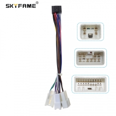 SKYFAME Car Stereo Wire Harness Adapter 16Pin Power Cable For Toyota Old Android Radio Multimedia Player
